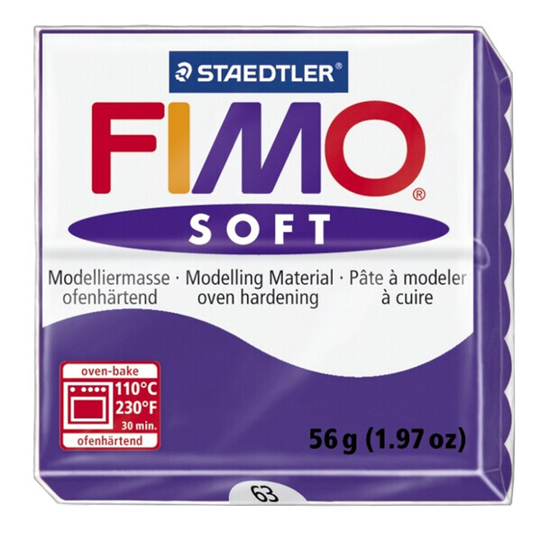 

Пластика Soft, Сливовая 063, 57г, Fimo (8020-63)