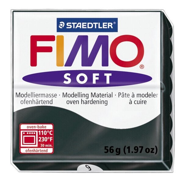 

Пластика Soft, Черная, 57г, Fimo (8020-9)