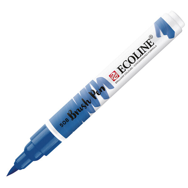 

Пензель-ручка Ecoline Brushpen (508), Прусcька синя, Royal Talens (11505080)