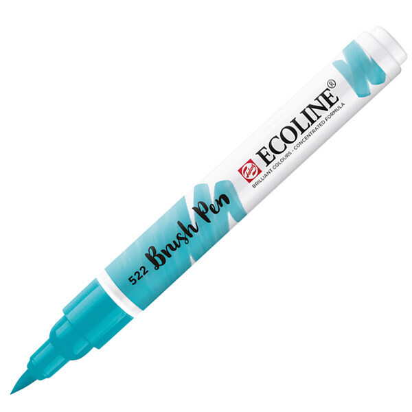

Пензель-ручка Ecoline Brushpen (522), Бірюзова синя, Royal Talens (11505220)