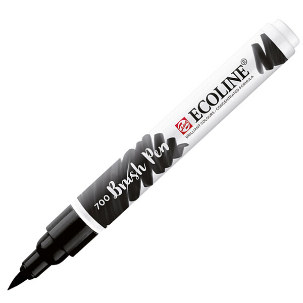 

Пензель-ручка Ecoline Brushpen (700), Чорна, Royal Talens (11507000)