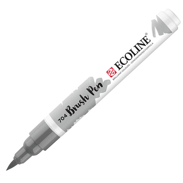 

Пензель-ручка Ecoline Brushpen (704), Сірий, Royal Talens (11507040)