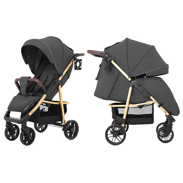 

Прогулочная коляска Carrello Echo золотая рама New Midnight Dark Gray (CRL-8508/1N)