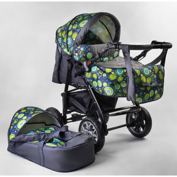 

Коляска-трансформер Viki Karina 86- C 202 Blue / Green Abstraction 86- C 202)