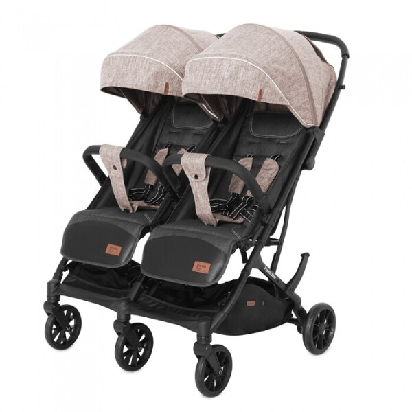 

Прогулочная коляска для двойни с дождевиком Carrello Presto Duo Steam Beige (CRL-5506)