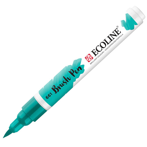 

Пензель-ручка Ecoline Brushpen (661), Бірюзова зелена, Royal Talens (11506610)