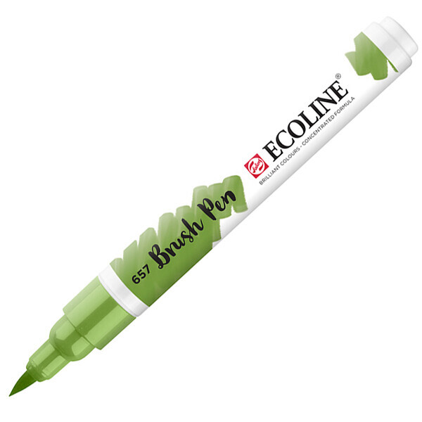 

Пензель-ручка Ecoline Brushpen (657), Зелена бронзова, Royal Talens (11506570)