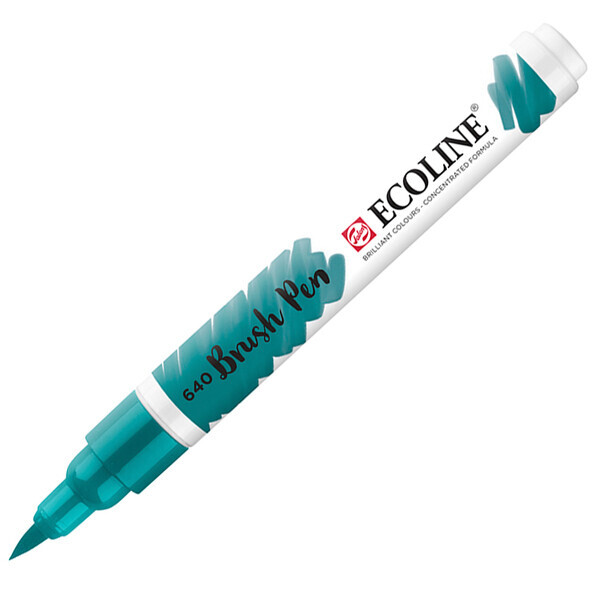 

Пензель-ручка Ecoline Brushpen (640), Блакитно-зелений, Royal Talens (11506400)
