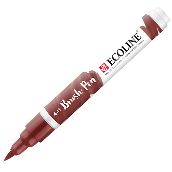 

Пензель-ручка Ecoline Brushpen (441), Коричнево-червоний, Royal Talens (11504410)