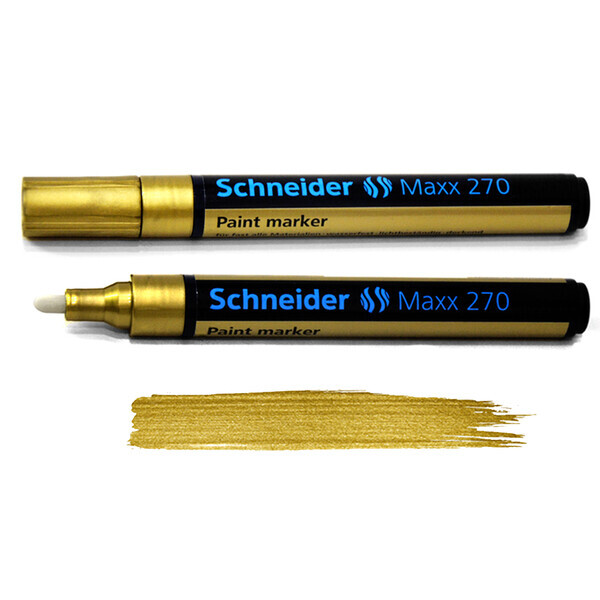 

Маркер акриловый Schneider MAXX 270 золотой (S127053)
