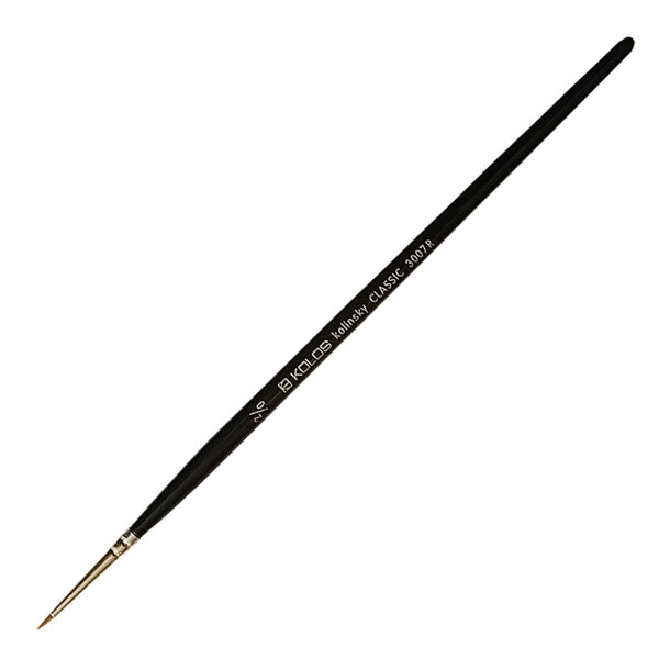 

Колонок круглий, Classic 3007R, № 00, к.р. пензель KOLOS (4230070R00)