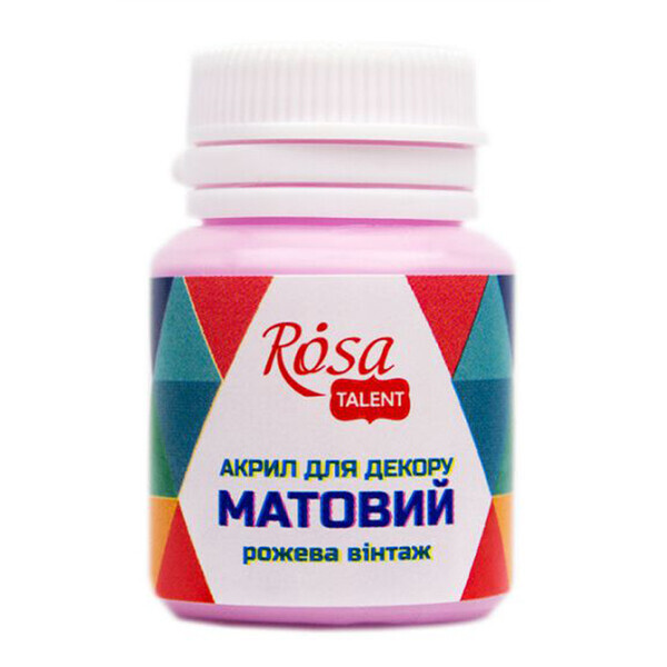 

Акрил для декора Rosa (53) Розовый винтаж матовый 20 мл (20053)