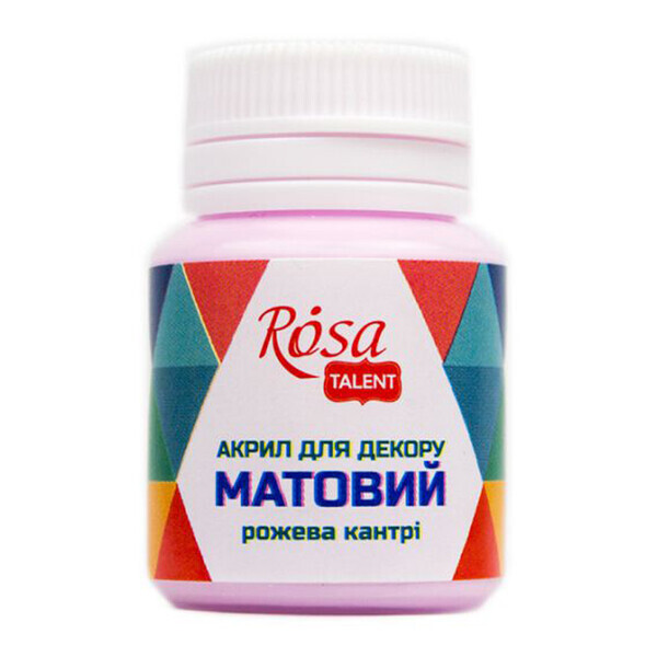 

Акрил для декора Rosa (52) Розовый кантри матовый 20 мл (20052)