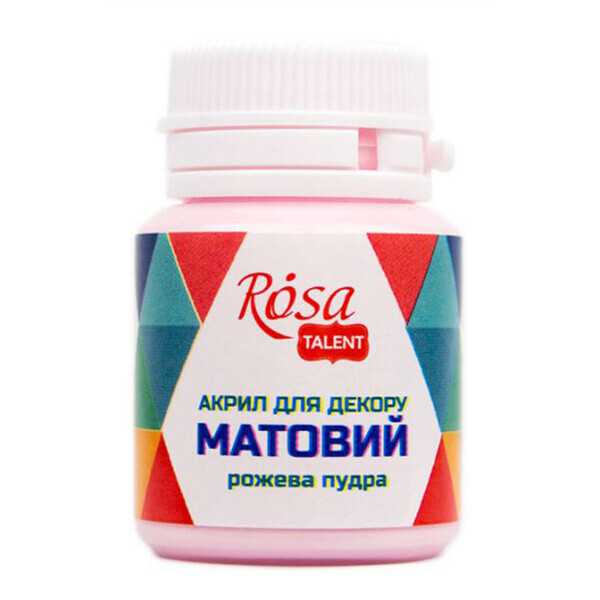 

Акрил для декора Rosa (51) Розовая пудра матовый 20 мл (20051)