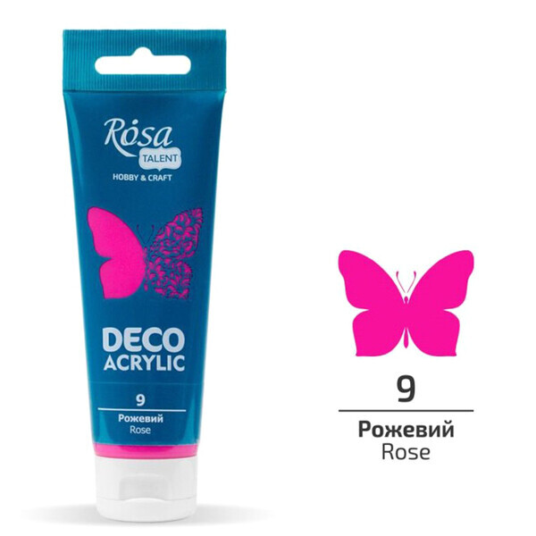 

Акрил для декора Rosa (9) Розовый матовый 75 мл (322209)
