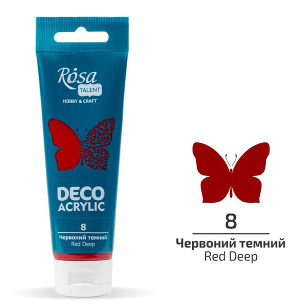 

Акрил для декора Rosa (8) Красный темный матовый 75 мл (322208)