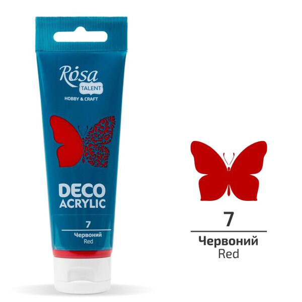 

Акрил для декора Rosa (7) Красный матовый 75 мл (322207)