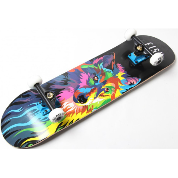 

Скейтборд Original Fish Premium sk-415-9 Wolf черный