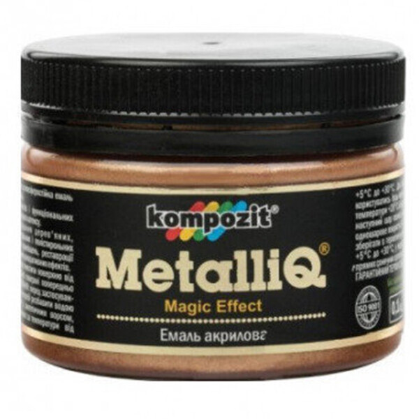 

Краска-эмаль акриловая METALLIQ Kompozit 0,1 кг бронза (ЕМ5920)
