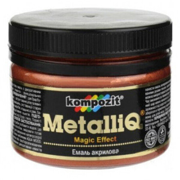

Краска-эмаль акриловая METALLIQ Kompozit 0,1 кг медь (ЕМ5938)