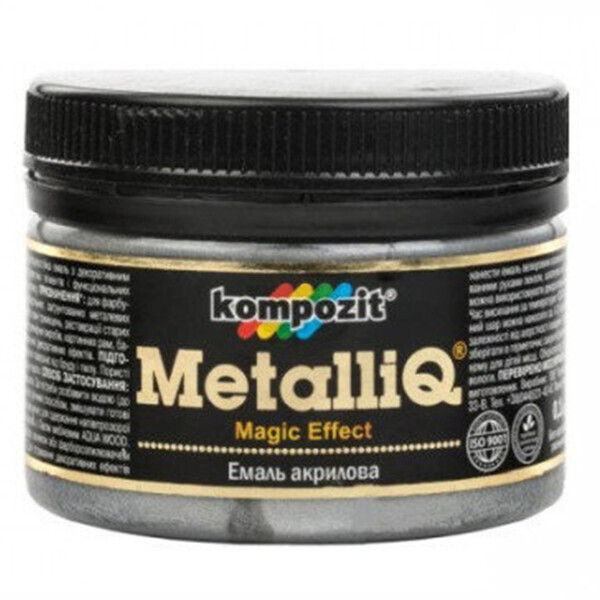 

Краска-эмаль акриловая METALLIQ Kompozit 0,1 кг платина (ЕМ5919)