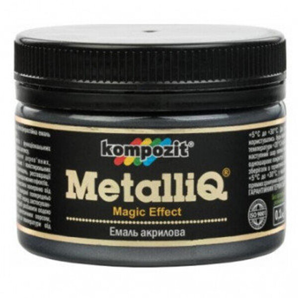 

Краска-эмаль акриловая METALLIQ Kompozit 0,1 кг черная жемчужина (ЕМ5926)