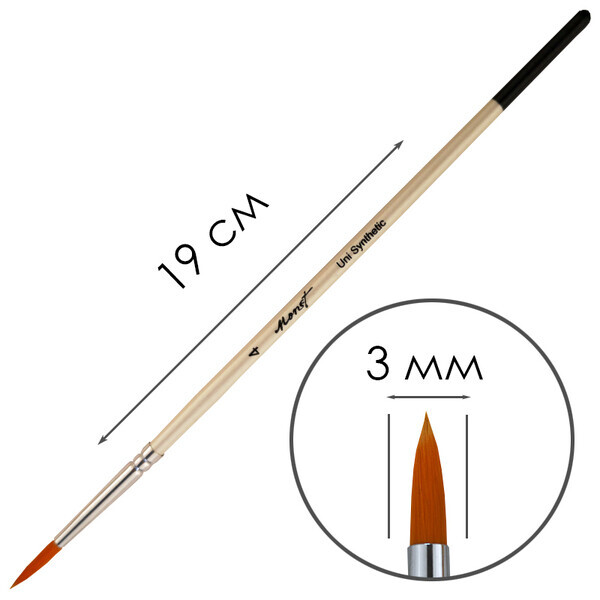 Кисть синтетическая круглая Monet Uni R4 (MR4)