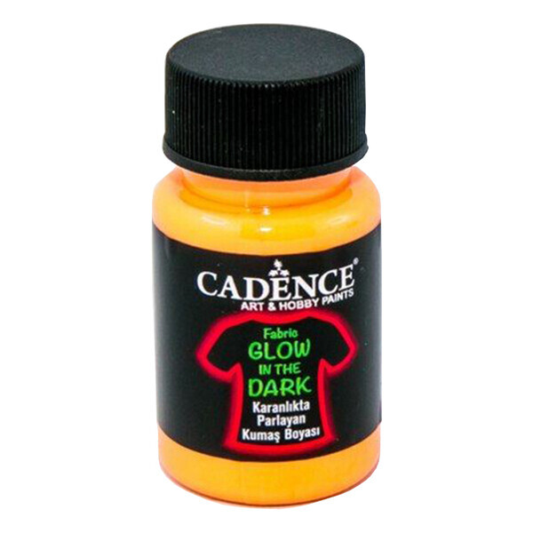 

Cadence светонакапливающая акриловая краска для ткани Fabric Glow In The Dark 50 мл Оранжевая (FG-580)
