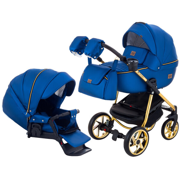 

Коляска 2 в 1 Adamex Hybryd Plus Polar (Gold) Кожа 623954