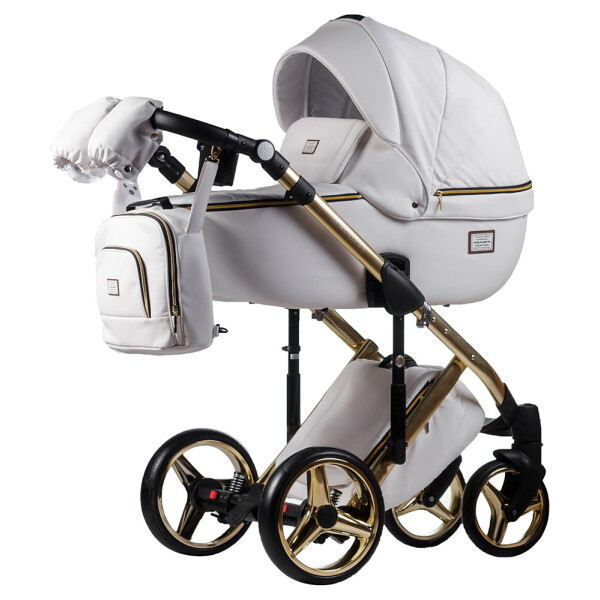 

Коляска 2 в 1 Adamex Lucianо Polar (Gold) кожа 622620