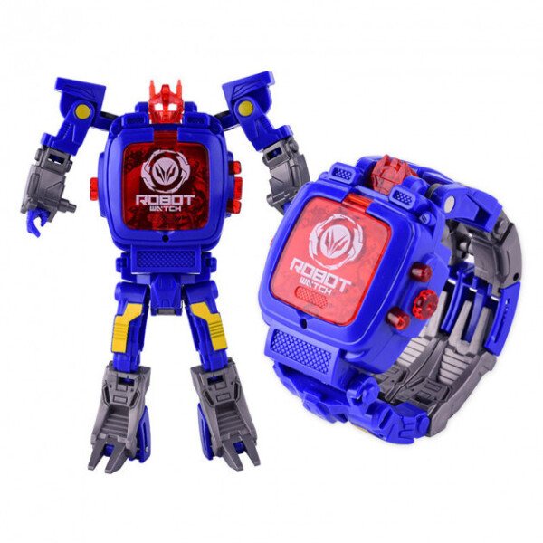 

Детская игрушка Robot Watch часы робот трансформер 2 в 1 Blue