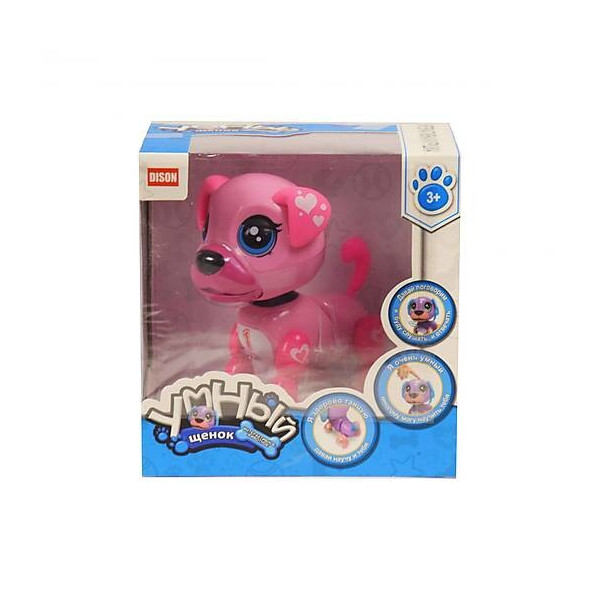 

Интерактивная игрушка «Умный щенок» розовый DISON (E5599-1)