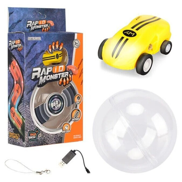 

Машинка в шаре StreetGo Rapid Monster Blue желтая