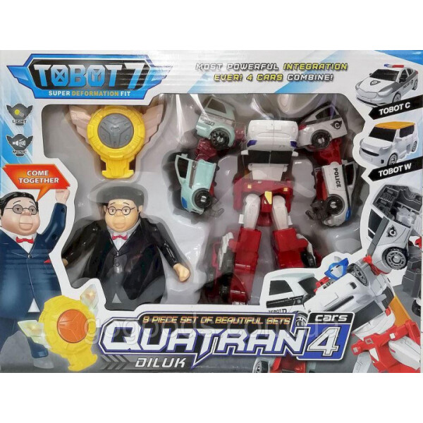 

Трансформер Кватран Q1907 Тобот Tobot Quatran с героями