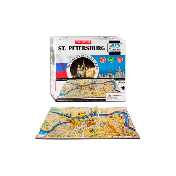 

Объемный пазл 4D Cityscape Петербург, Россия (40036)