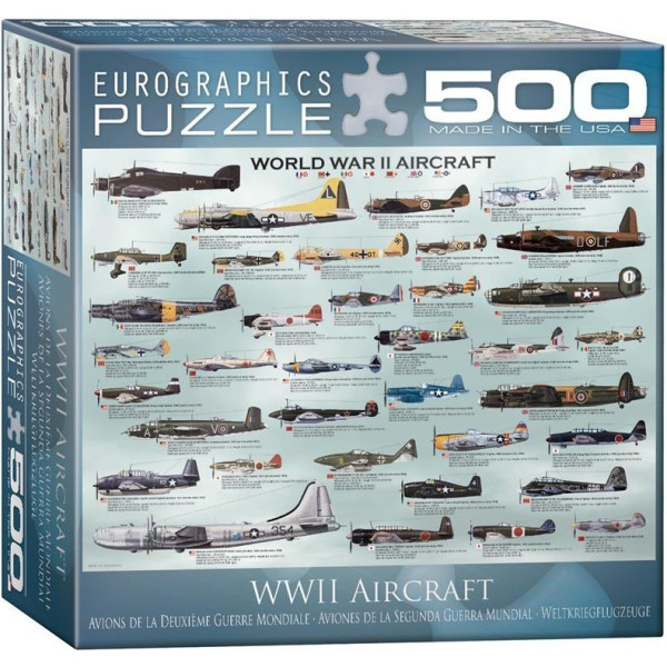 

Пазл Eurographics Самолеты 2-й Мировой войны, 500 элементов (8500-0075)