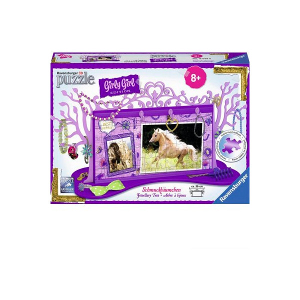 

Пазл 3D Ravensburger Girly Girl. Подставка для украшений Кони 108 элементов (RSV-120680)