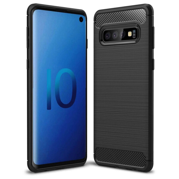 

Чехол для моб. телефона Laudtec для SAMSUNG Galaxy S10 Carbon Fiber (Black) (LT-GS10B)