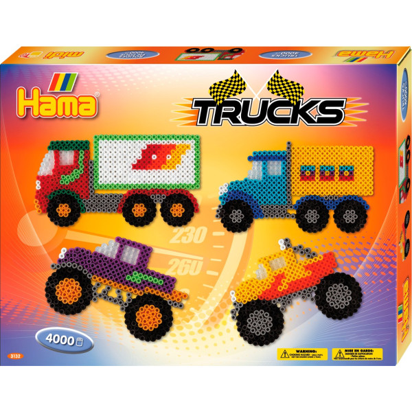 

Термомозаика HAMA Большой набор Машины та грузовики Midi 5+ (3132)