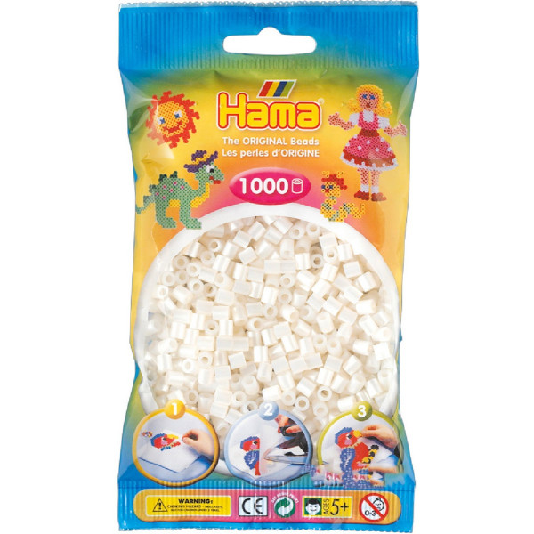 

Термомозаика HAMA Набор бусин под жемчуг, 1000 шт, MIDI 5+ (207-64)