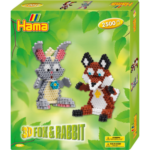 

Термомозаика HAMA Набор термомозаики Объемные животные Midi 5+ (3247)