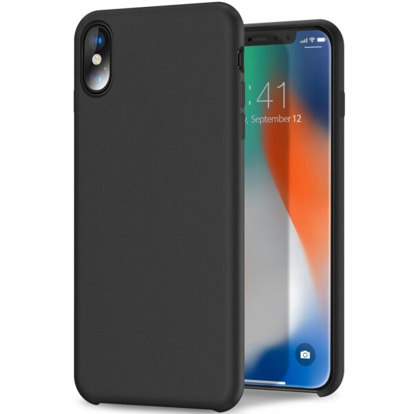 

Чехол для моб. телефона Laudtec для iPhone X liquid case (black) (LT-IXLC)