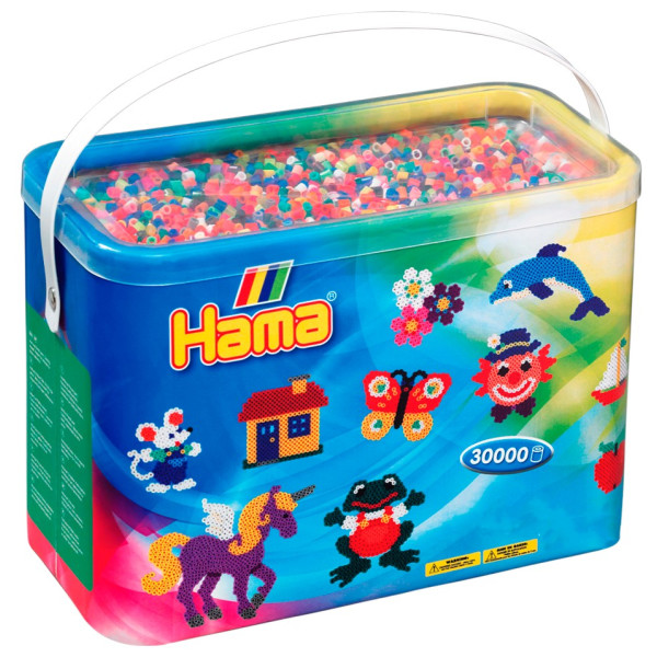 

Термомозаика HAMA Набор цветных бусин 30000 шт, 22 цвета, MIDI 5+ (208-67)