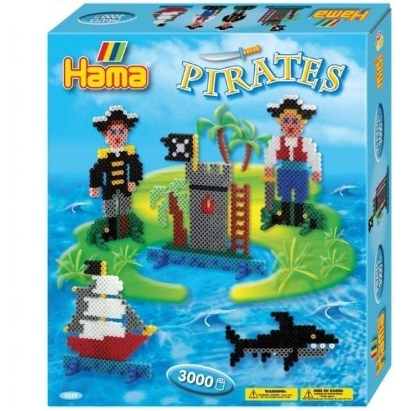 

Термомозаїка HAMA Большой набор Пираты, Midi 5+ (3229)
