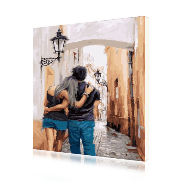 

Картина по номерам Lesko RA-3495 "Влюблённые" набор для творчества на холсте 40-50см