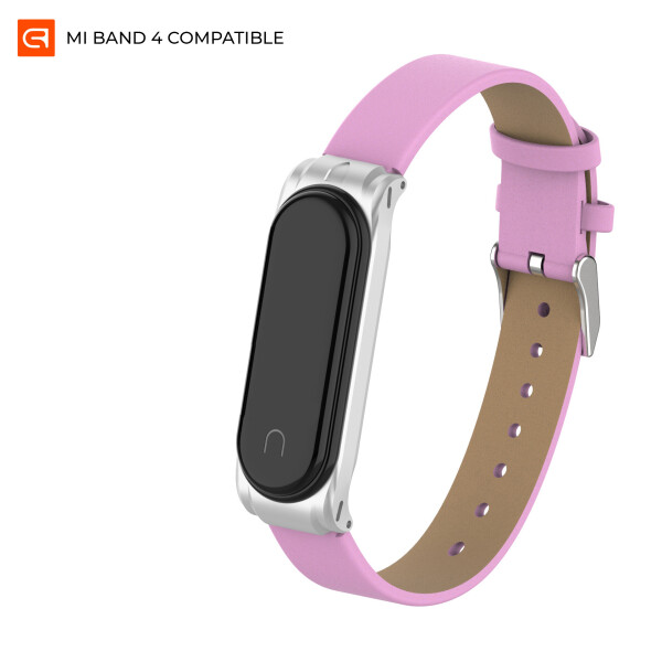 

Ремешок ArmorStandart PU Band для браслета Xiaomi Mi Band 4 Pink/Silver (ASr_55216)