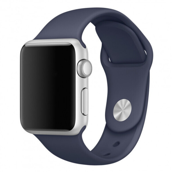 

Силиконовый ремешок Sport Band для часов Apple Watch Midnight Blue 40 мм (S/M и M/L) - Тёмно-синий