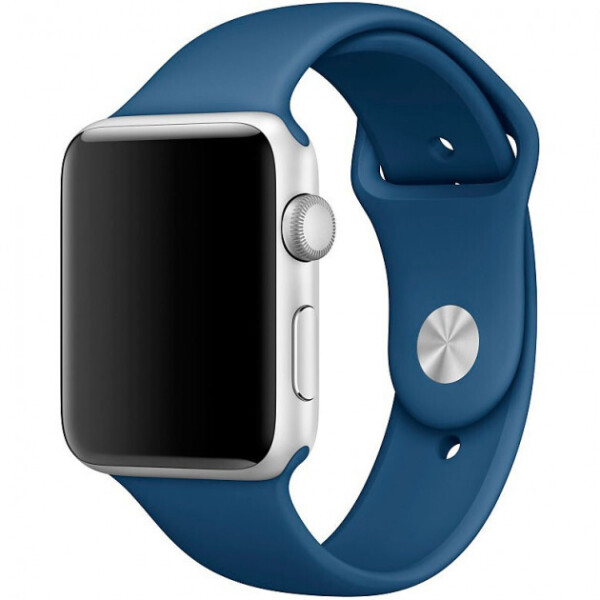 Акція на Силиконовый ремешок Sport Band для часов Apple Watch Ocean Blue 40 мм (S/M и M/L) - Синий океан від Allo UA