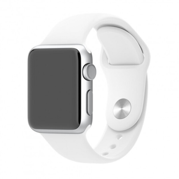 

Силиконовый ремешок Sport Band для часов Apple Watch White 42 мм (S/M и M/L) - Белый