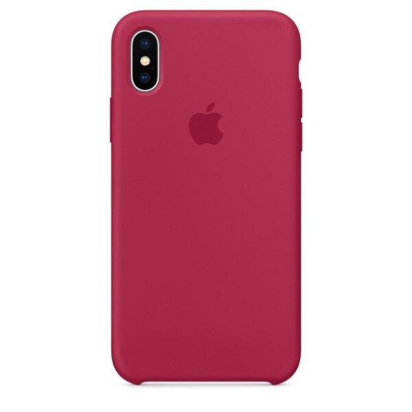 

Чехол Silicon Case для iPhone XS Rose Red - Розово-красный